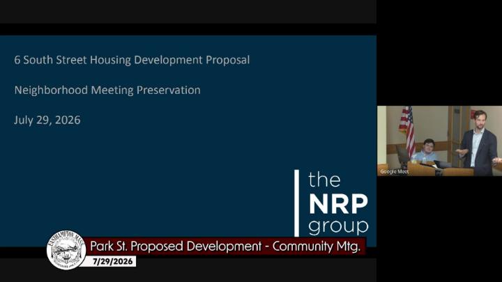 Thumbnail image for Easthampton Park Street Proposed Development Community Meeting 7/29/26